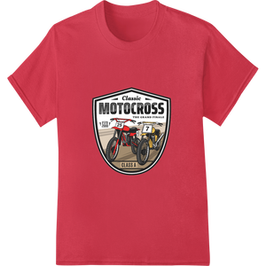 Vintage Motocross Showdown - The Grand Finale Racing Design enhanced with professional vibrant DTF prints