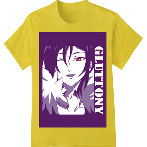 Premium quality DTF printing technology on Fierce Giyuu Anime DTF Print Heat Transfer