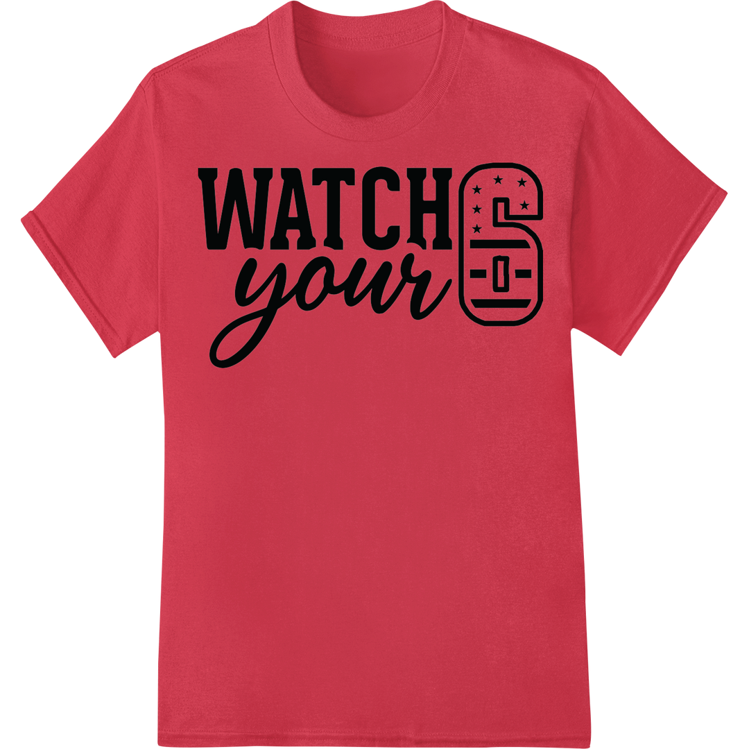 Watch Your Thoughts DTF Heat Transfer | Motivational Quote on red shirt - SUPERDTF-DTF Prints-DTF Transfers-Custom DTF Prints