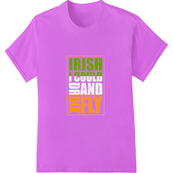 Bold Irish St. Patrick's Day DTF Transfer Print | Super DTF on purple shirt - SUPERDTF-DTF Prints-DTF Transfers-Custom DTF Prints