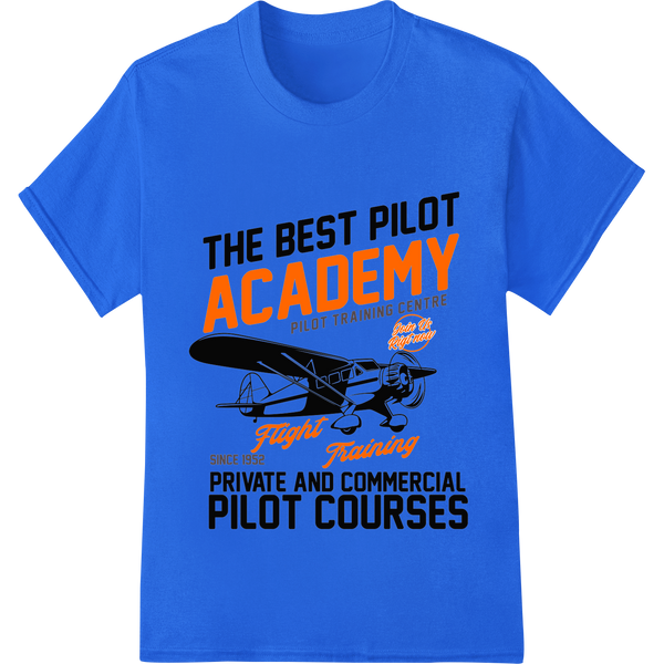 Fly High with the Best Pilot Academy's Expert Training - High-quality DTF heat transfers