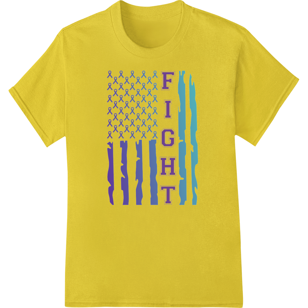 Stand Strong: Support Suicide Awareness with Bold DTF Print on yellow shirt - SUPERDTF-DTF Prints-DTF Transfers-Custom DTF Prints