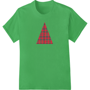 Candy Cane Christmas Tree - Festive DTF Heat Transfer Design showcasing advanced garment printing technology