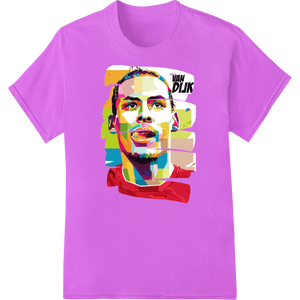 Durable t shirt prints applied to Vibrant Abstract Portrait - Modern Colorful Face Design