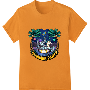 Tropical Octopus Ukulele Summer Party DTF Print Transfer - High-quality garment printing