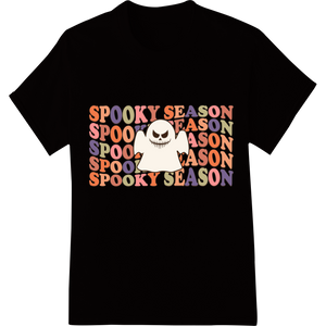 Vibrant DTF printing technology print on Spooktacular 'SPOOKY SEASON' Halloween DTF Print Transfer