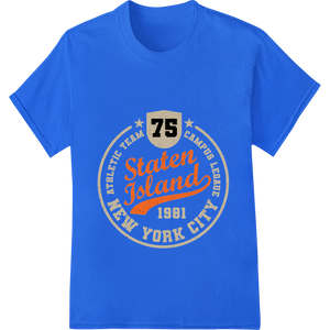 Unique digital printing for Vintage Staten Island 1981 Logo - DTF Heat Transfer Print