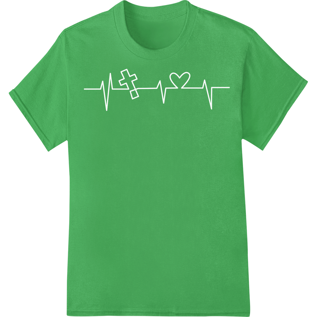 Abstract Easter Pattern DTF Print Heat Transfer | Super DTF on green shirt - SUPERDTF-DTF Prints-DTF Transfers-Custom DTF Prints