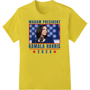 Kamala Harris 2024 Presidential Campaign DTF Print Design with custom innovative apparel printing artwork