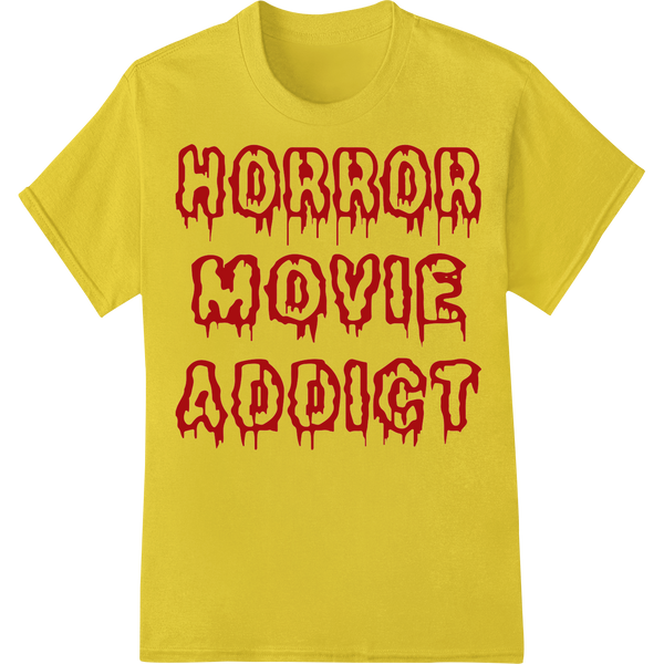 Unique custom print solutions for Horror Movie Addict: Bold Red Dripping Text DTF Transfer