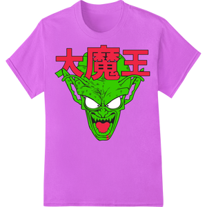 Personalized DTF heat transfers design for Emerald Demon Face - Bold Heat Transfer Print by Super DTF