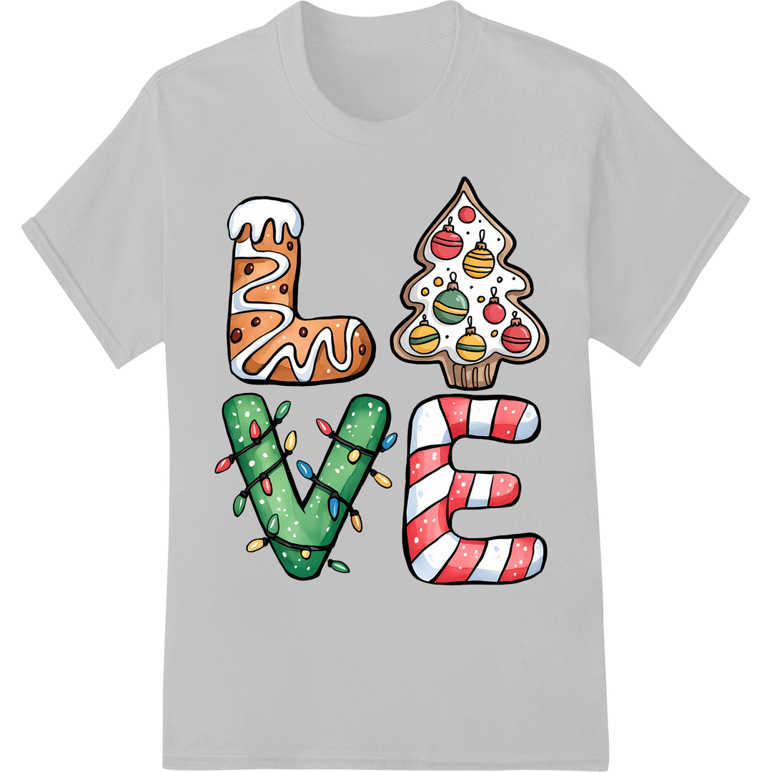 Jolly Christmas Treats - Festive Holiday DTF Print Design on white shirt - SUPERDTF-DTF Prints-DTF Transfers-Custom DTF Prints