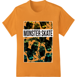 Unleash Your Inner Monster with Our Spooky Skate Print made with premium dtf printer