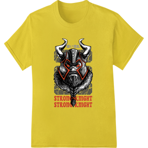 Fierce Viking Warrior - Bold DTF Print Heat Transfer with custom professional DTF printing artwork