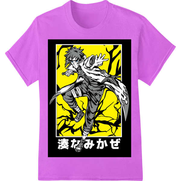 Innovative high-quality t-shirt printing design on Fierce Anime Warrior DTF Print Heat Transfer