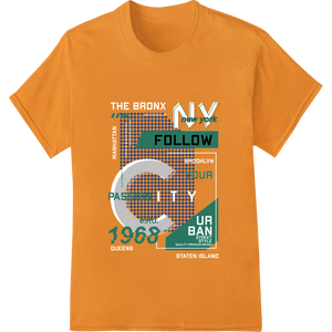 NYPassion DTF 1968 - Urban Revival Retro Super Heat Print made with premium custom DTF designs