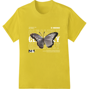 Expert DTF heat transfers craftsmanship on Majestic Butterfly: Captivating DTF Print Heat Transfer