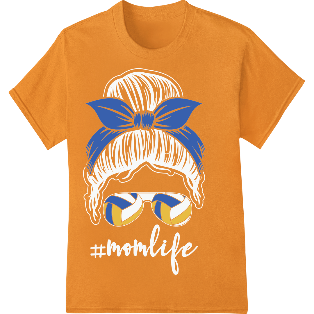 Elevate Your Volleyball Style with Blue Ribbon DTF Print on orange shirt - SUPERDTF-DTF Prints-DTF Transfers-Custom DTF Prints