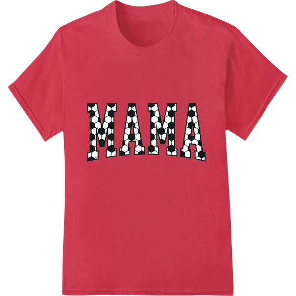 Adorable 'MAMA' Heart Pattern - Perfect Mother's Day Gift on red shirt - SUPERDTF-DTF Prints-DTF Transfers-Custom DTF Prints