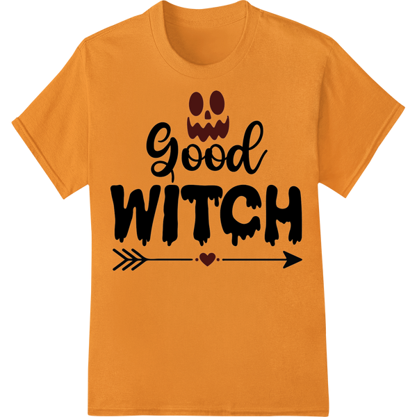 Wicked 'Good WITCH' Halloween Heat Transfer Print showcasing advanced professional DTF printing technology