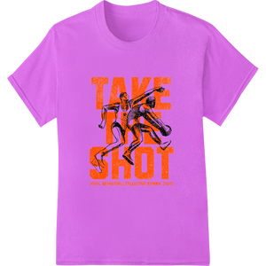 Cutting-edge DTF transfers featured on TAKE SHOT: Bold Basketball Graphic DTF Print Heat Transfer