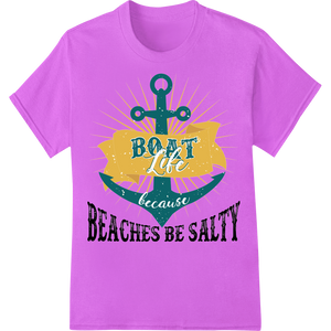 Innovative custom t-shirts design on Embrace the High Seas: Boat Life because Nautical Design