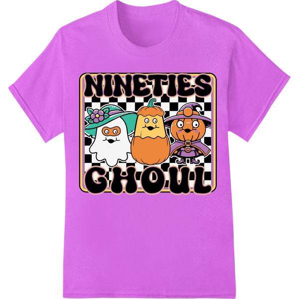 Spooky '90s Nostalgia: Adorable Cartoon Ghouls Halloween Print featuring professional t shirt prints