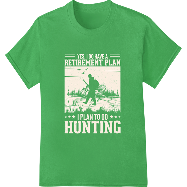 Embrace the Hunt: Authentic Deer Stand DTF Print Transfer on green shirt - SUPERDTF-DTF Prints-DTF Transfers-Custom DTF Prints