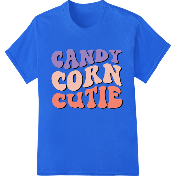 Candy Corn Cutie: Sweet Halloween Typography DTF Print with custom durable print transfers artwork