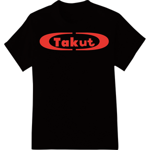 Custom heat transfer design - Bold Takut Logo DTF Print Heat Transfer | Super DTF