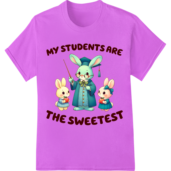 Adorable Easter Teacher Gift: My Students are the Sweetest on purple shirt - SUPERDTF-DTF Prints-DTF Transfers-Custom DTF Prints