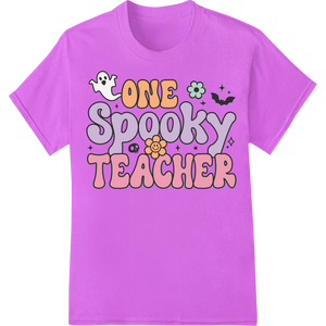 Unique custom t-shirts for One Spooky Teacher: Playful Halloween Design for Educators