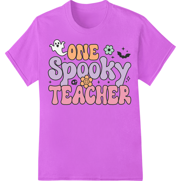 Unique custom t-shirts for One Spooky Teacher: Playful Halloween Design for Educators