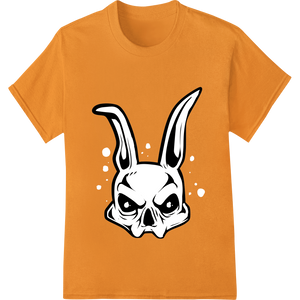 Durable personalized clothing applied to Darkly Enchanting Rabbit Skull Sketch DTF Print