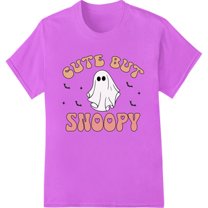 Durable vibrant DTF prints applied to Cute But Snoopy Ghost - Halloween DTF Print Heat Transfer