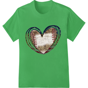 Patriotic Baseball Heart: Perfect Valentine's Day Gift featuring professional DTF transfers