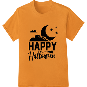 Personalized bulk t-shirt printing design for Spooky Silhouette: Happy Halloween DTF Print Design