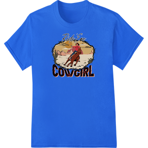 Custom custom apparel design - Ride 'Em Cowgirl: Unleash Your Wild West Spirit