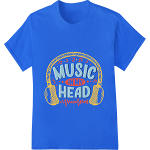 Cutting-edge custom garment printing featured on Music in My Head: Vibrant Graphic Design for Music Lovers