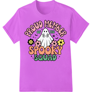 Vibrant DTF printing experts print on Cute Ghost Halloween Spooky Squad DTF Print Heat Transfer