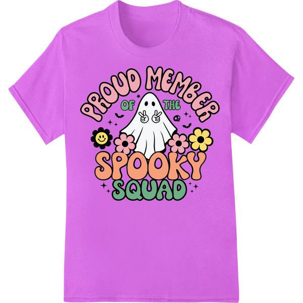 Vibrant DTF printing experts print on Cute Ghost Halloween Spooky Squad DTF Print Heat Transfer