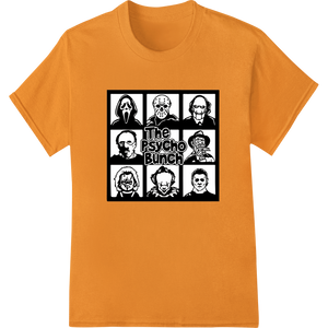 Custom digital printing design - The Psycho Bunch: Horrifying Parody DTF Print Heat Transfer