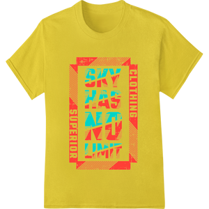 Vibrant bulk t-shirt printing print on Inspire Limitless Potential: Bold Typographic DTF Print