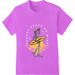 Personalized customized apparel design for Skeleton Surfer: Ride the Sunset Waves in Style