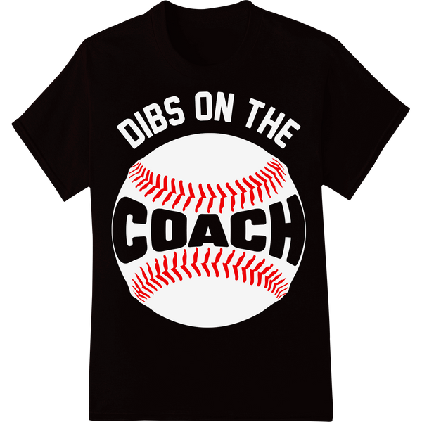 Baseball Stitches DTF Print Heat Transfer | Bold Sports Design on black shirt - SUPERDTF-DTF Prints-DTF Transfers-Custom DTF Prints