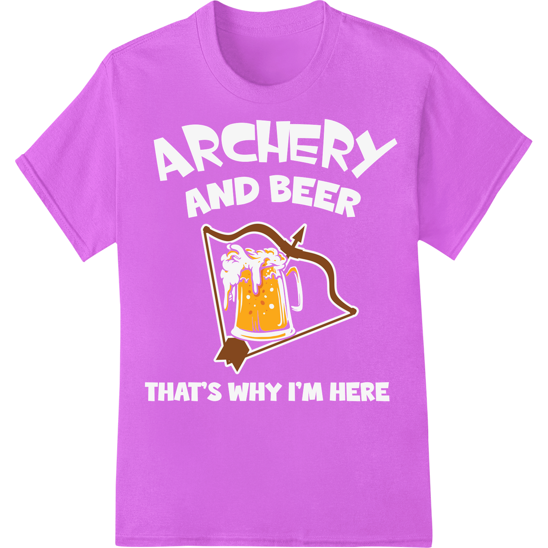 Spooky Archery Flag: Halloween DTF Print Heat Transfer on purple shirt - SUPERDTF-DTF Prints-DTF Transfers-Custom DTF Prints