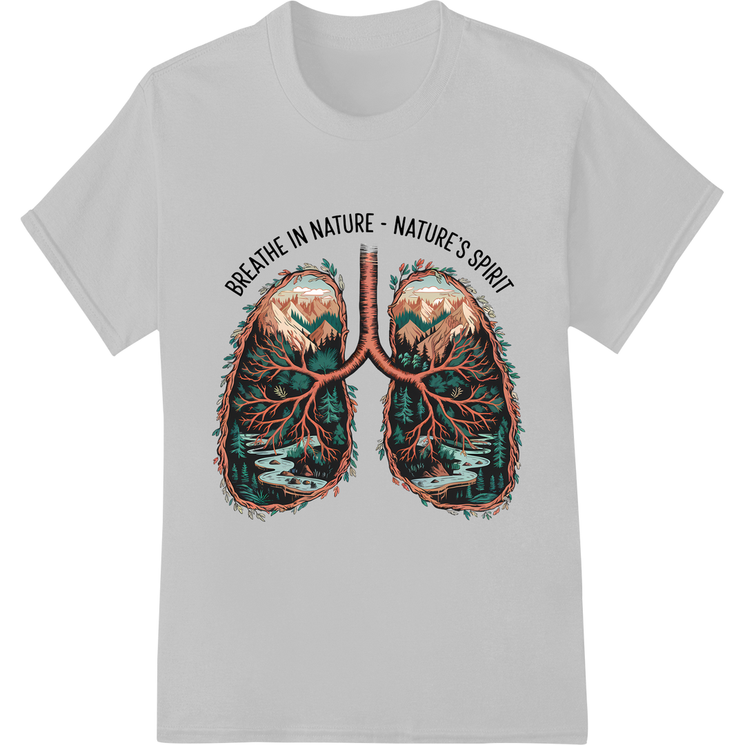 Breathe in Nature: Stunning Lung-Shaped Tree DTF Print on white shirt - SUPERDTF-DTF Prints-DTF Transfers-Custom DTF Prints