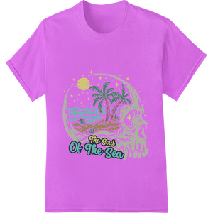 The Soul of the Sea: Tranquil Tropical DTF Print Design with custom t shirt prints artwork