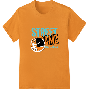 Personalized apparel decoration design for Street Ame Basketball: Urban Hoops Style DTF Print