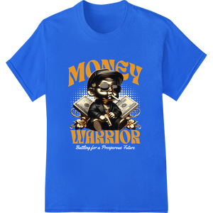 Premium quality custom t-shirts on Money Warrior: Hustle Hard With This Gangsta Graphic